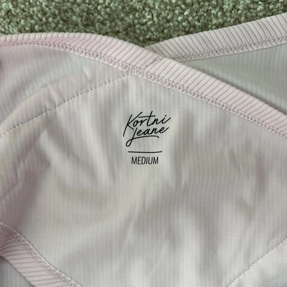 Kortni Jeane Light Pink Swim Top